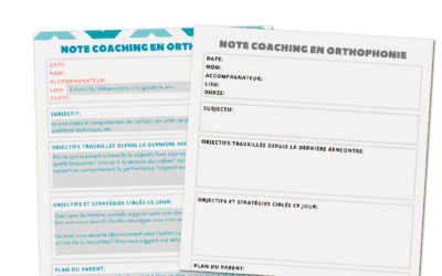 Note de coaching parental en orthophonie